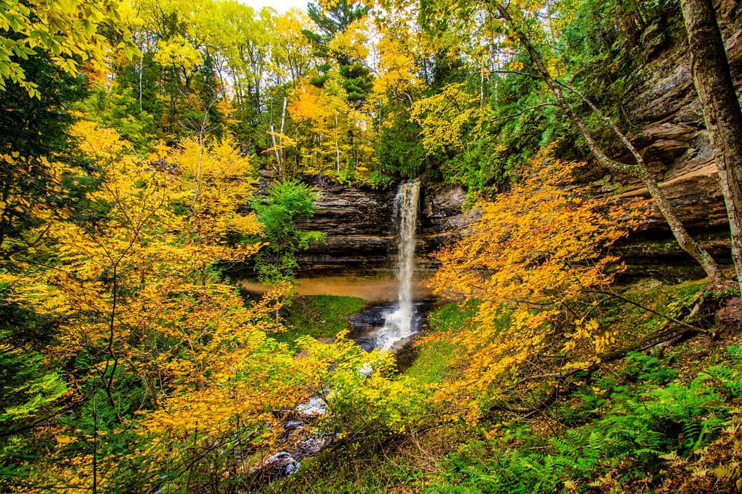 Munising Falls. PC: Instagram user @cpxphotography