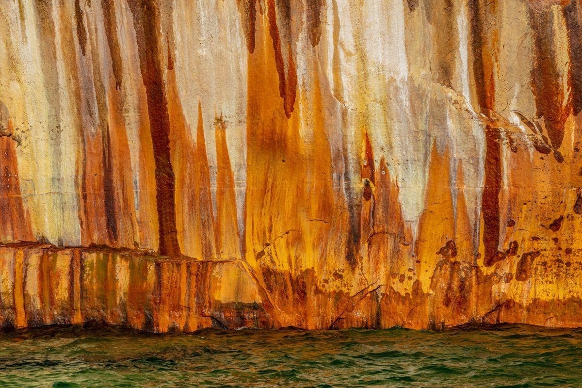 The colors of the Pictured Rocks – they shine especially bright during a sunset. PC: Craig Blacklock.