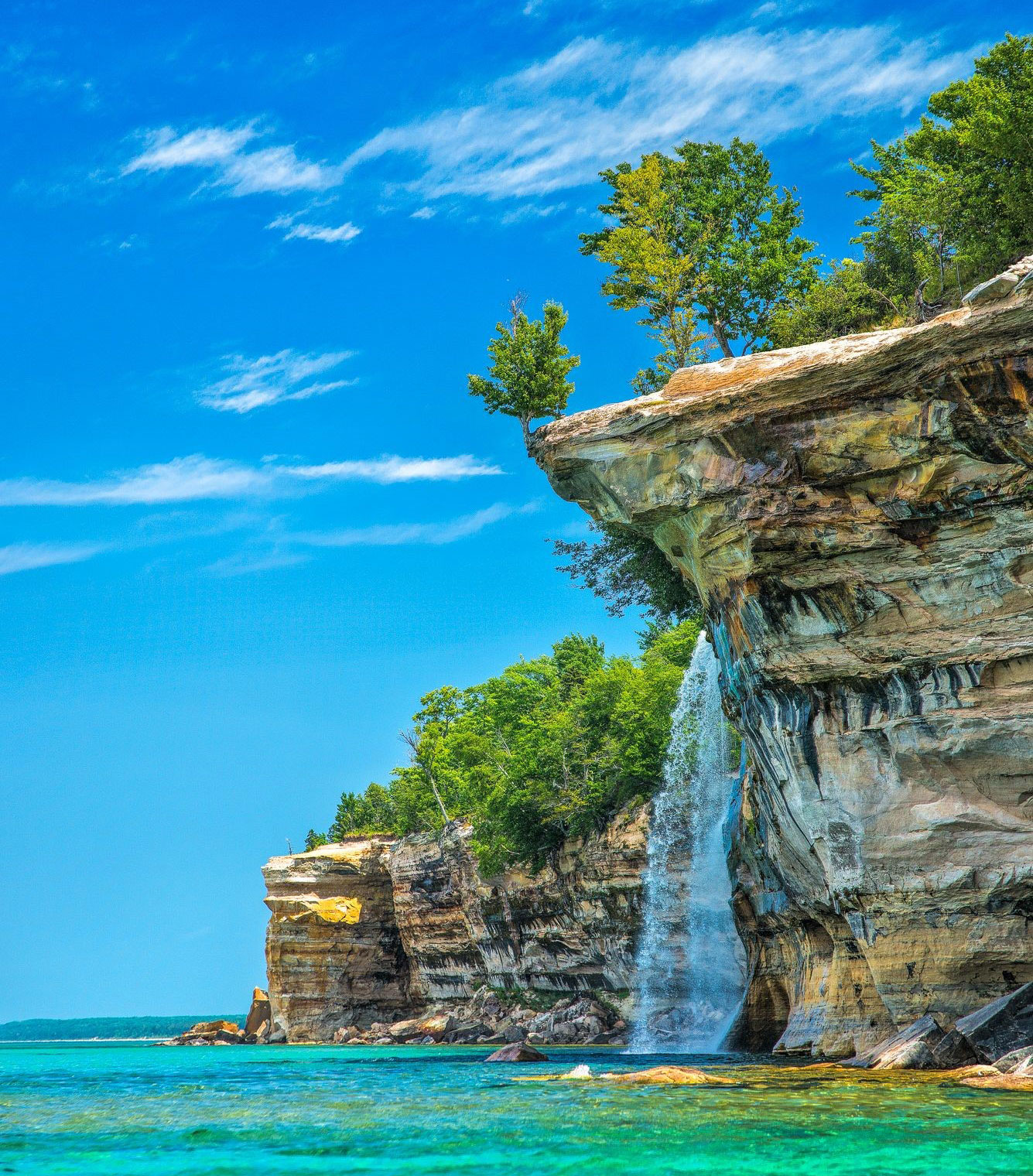 Spray Falls, Pictured Rocks National Lakeshore