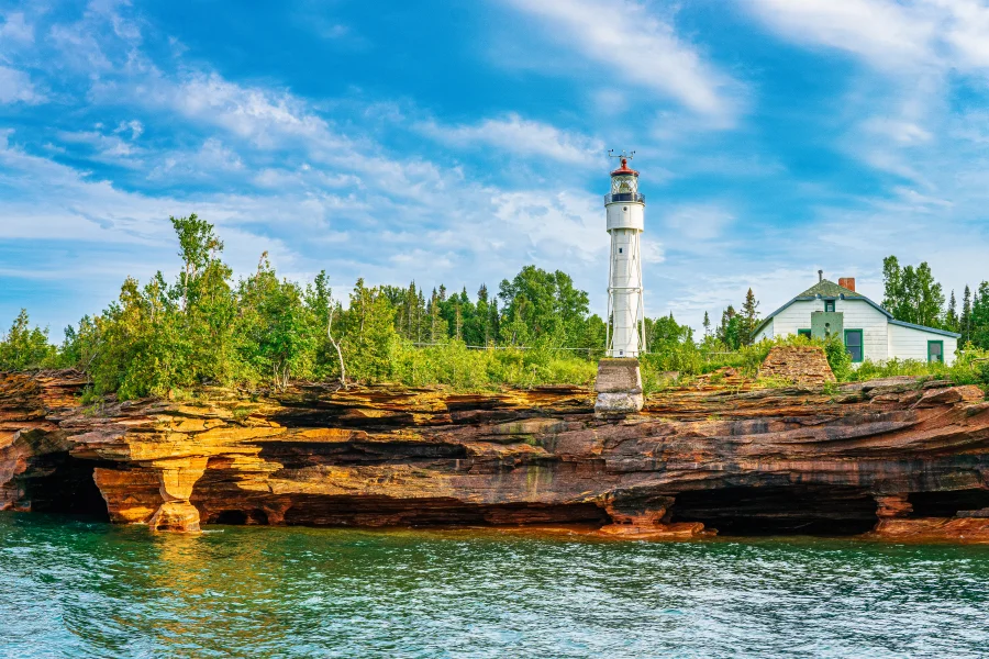 Devils Island Lighthouse in Apostle Islands