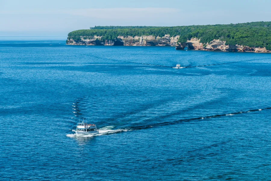 Pictured Rocks Cruises touring the national lakeshore