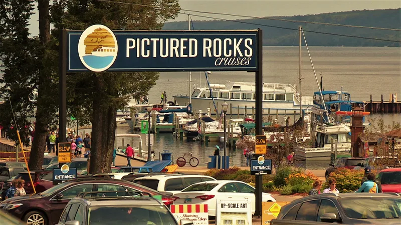 Munising City Dock and Pictured Rocks Cruises office