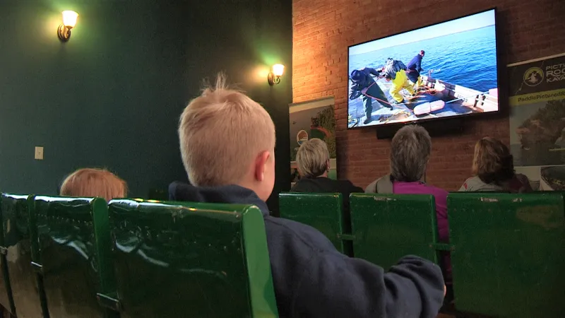There’s a documentary about fishing in the Munising area that plays on loop at the Pictured Rocks Interpretive Center all summer long.
